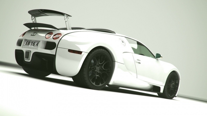 Bugatti Veyron blanche