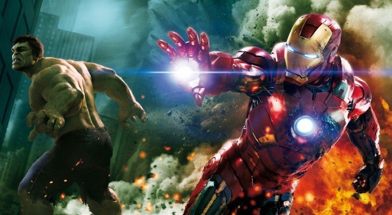 cinéma avengers Iron Man Hulk fond écran