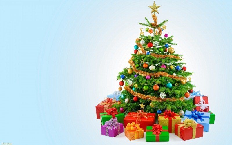 Christmas arbre sapin avec cadeau