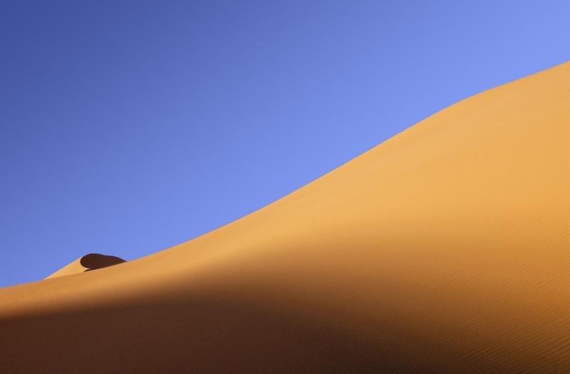 désert sable dune ciel bleu photo