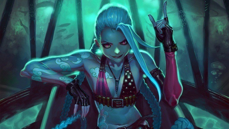 fond écran anime girls Jinx League Of Legends image wallpaper gratuit