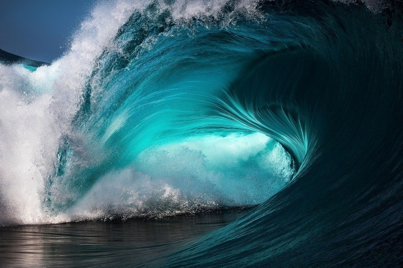 vague mer déferlante rouleau photo
