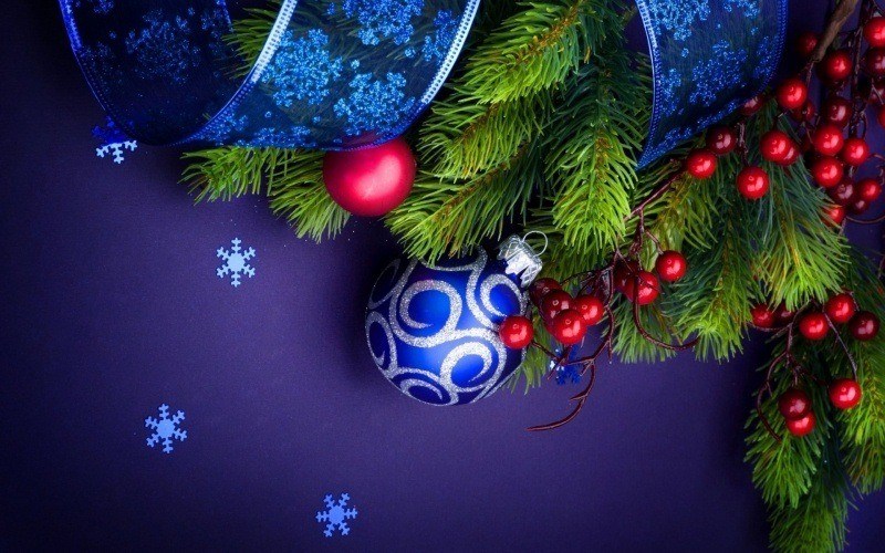 Christmas décoration bleu Noël