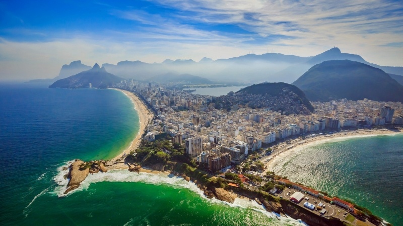 Fond écran HD Rio de Janeiro Copacabana plage