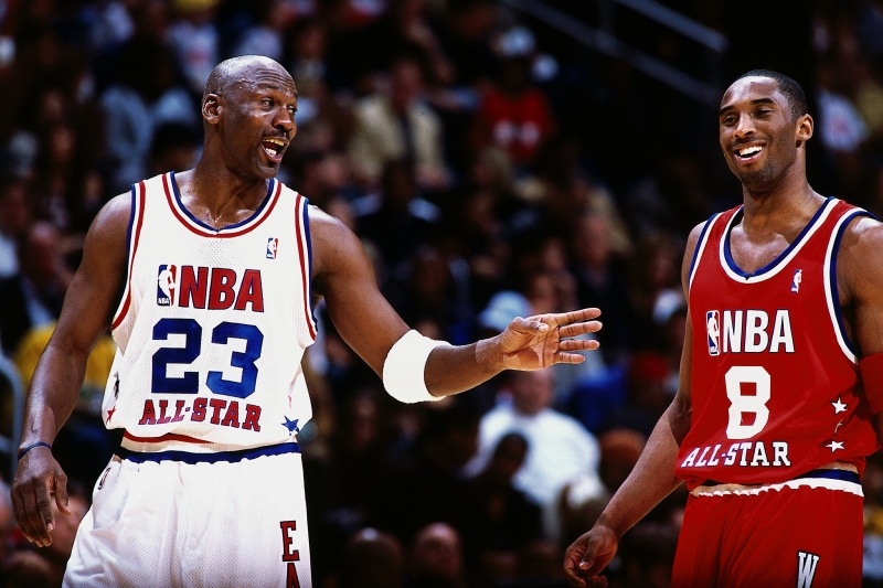 Photo Kobe Bryant Michael Jordan basket NBA
