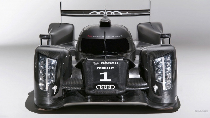 Fond d'écran HD voiture car Audi R18 sport noir wallpaper bureau PC Windows Mac Os smartphone tablette