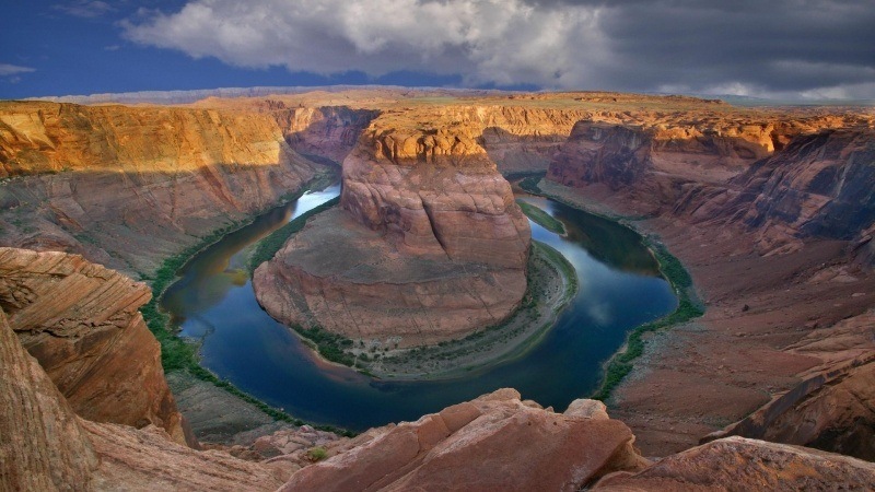 Etats Unis Arizona canyon Horseshoe Bend wallpape