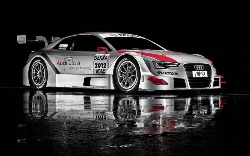 fond d'écran HD gratuit voiture car Audi A5 DTM grise wallpaper 