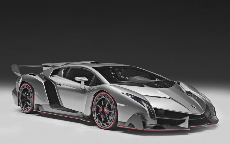 wallpaper Lamborghini Veneno grise