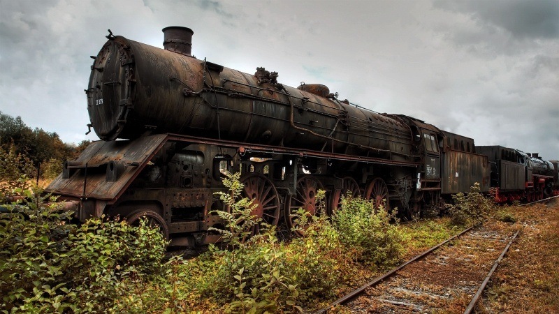 Locomotive vapeur abandon