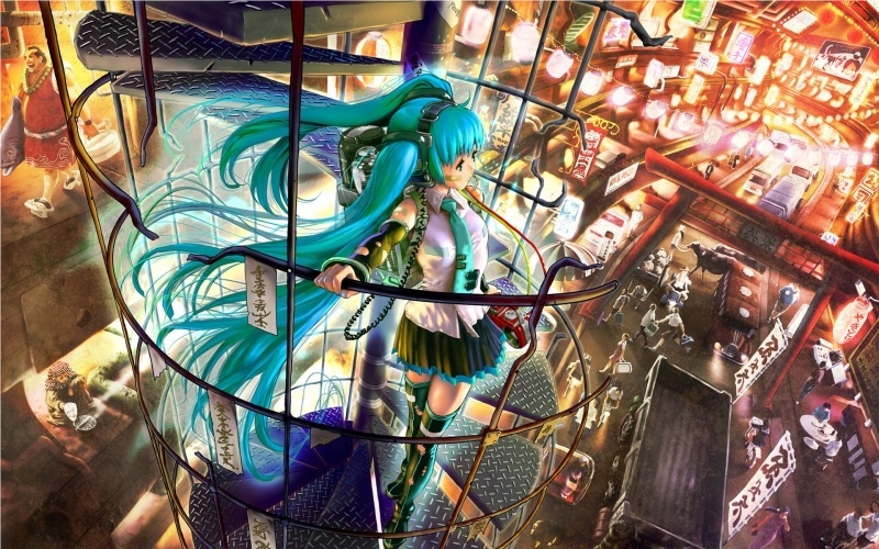 Fond d'écran HD Hatsune Miku 11 téléchargement gratuit wallpaper PC Mac OS smartphone tablette