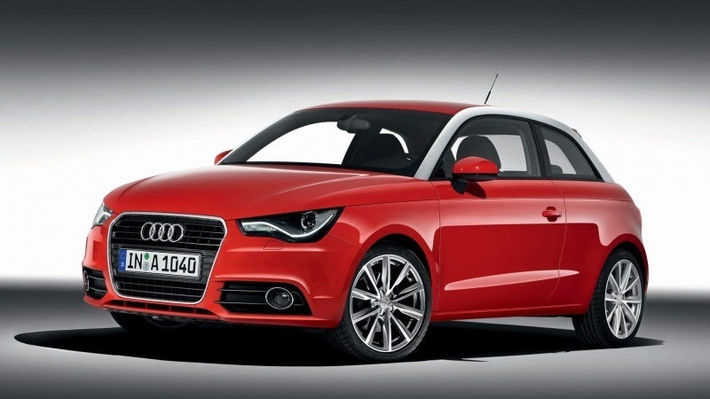 fond d'écran hd voiture car Audi A1 rouge red background