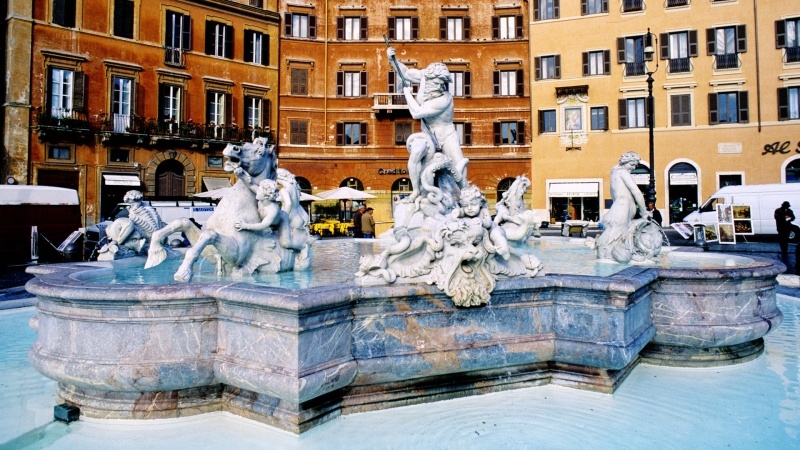 Rome Italie fontaines de Neptune