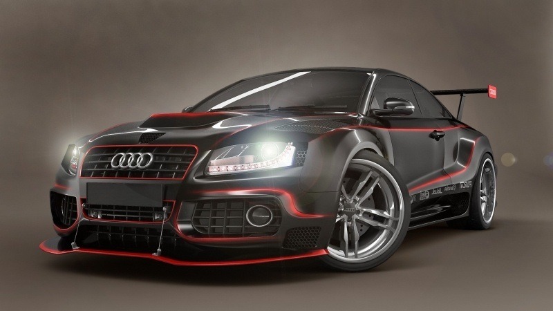 Fond d'écran hd  Audi TT Sport noir voiture télécharger photo gratuit PC smartphone tablette Mac