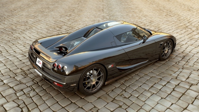 Fond d'écran HD voiture luxe Koenigsegg CCX noir wallpaper gratuit télécharger gratuit pour PC smartphone tablette Mac OS