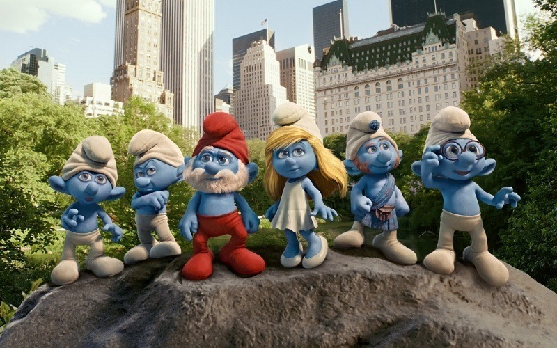 Fond écran HD Schtroumpf film 3D Smurfs téléchargement gratuit wallpaper PC Mac OS tablette smartphone