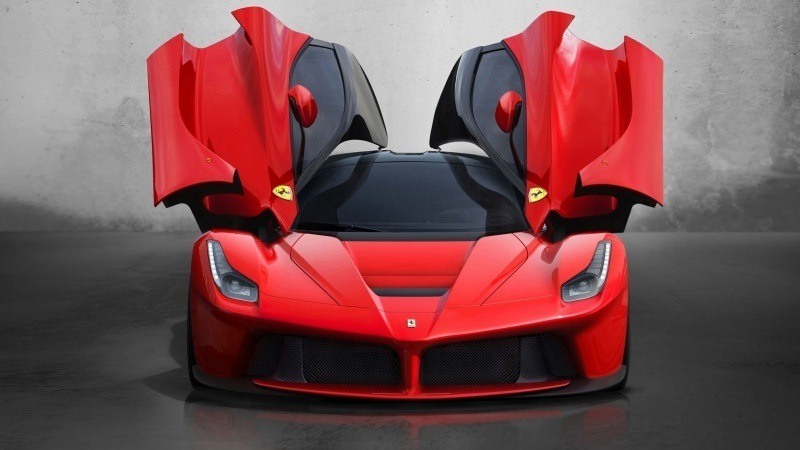 wallpaper Ferrari laferrari  rouge