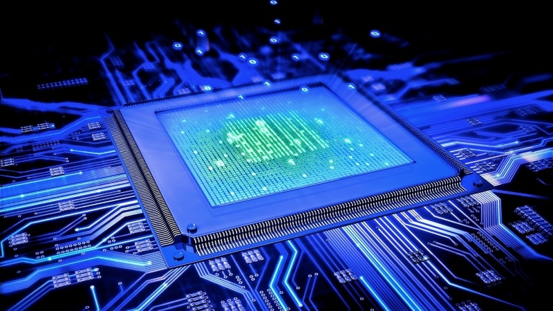 fond écran HD informatique processeur carte mère CPU binaire wallpaper binary technology