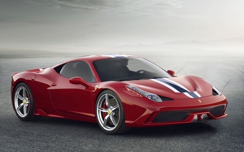 fond écran HD automobile sport car Ferrari 458 rouge wallpaper photo