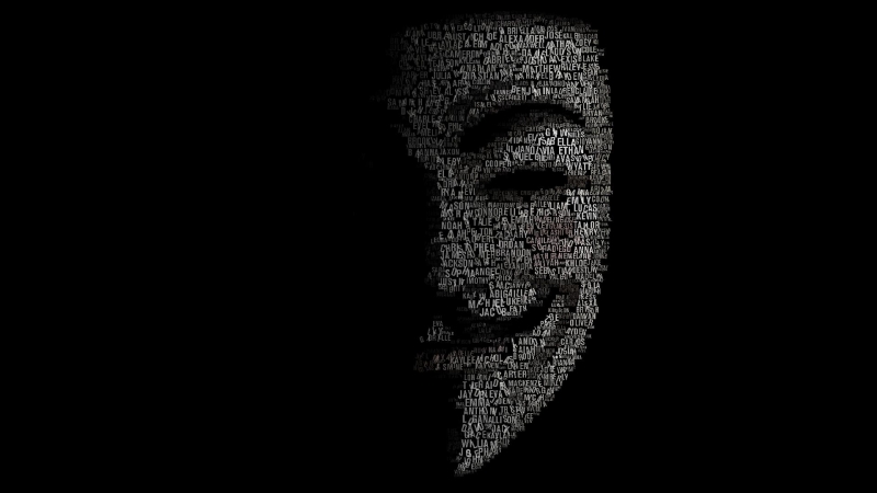 anonymous typography wallpaper