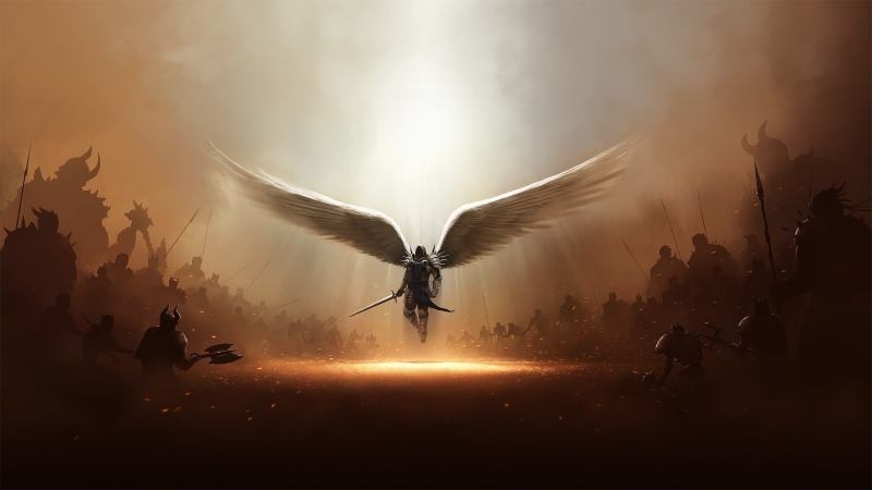 jeu video Diablo III archange Tyrael wallpaper