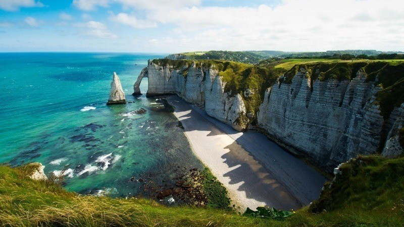 Côte d'albâtre Manche France fond écran