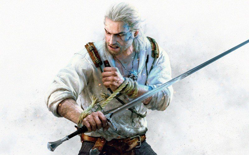 fond écran HD jeux video the witcher 3 wild hunt personnage et armes wallpaper desktop videogames pc