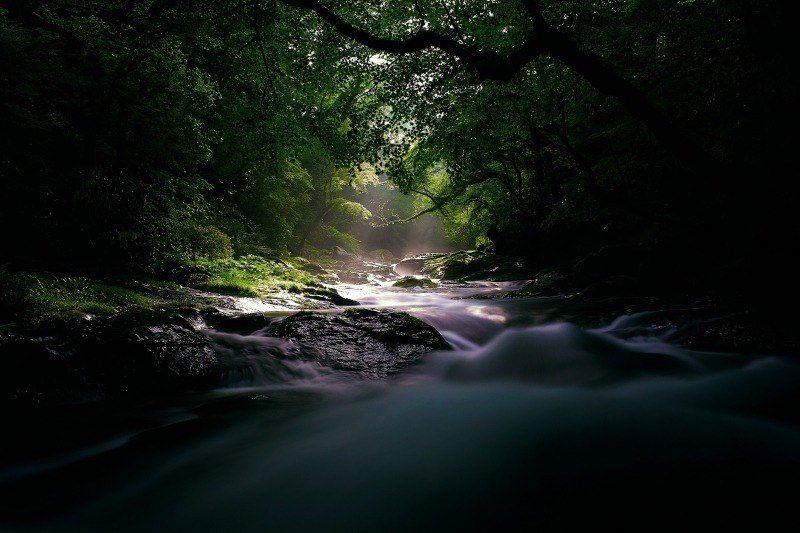 rivière eau courante photo