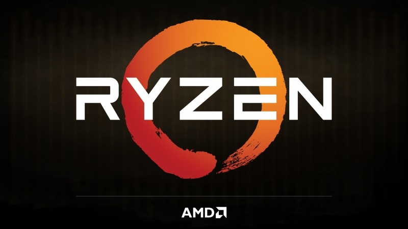 PC processeur AMD Ryzen fond écran