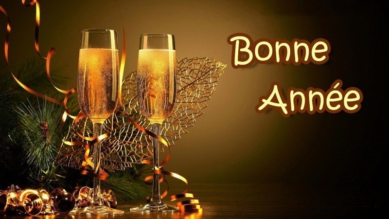 bonne année coupe champagne