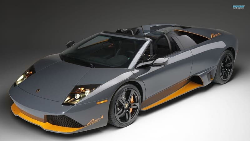 fond d'écran HD automobile Lamborghini Murcielago LP650 4 grise wallpaper