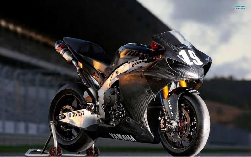 Moto Yamaha YZF photo wallpaper