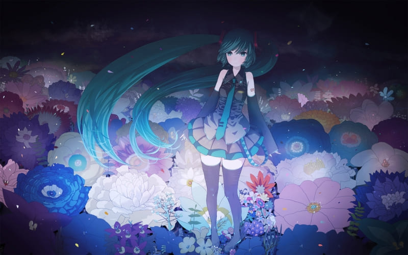 fond écran HD wallpaper Hatsune Miku free gratuit desktop bureau Windows PC