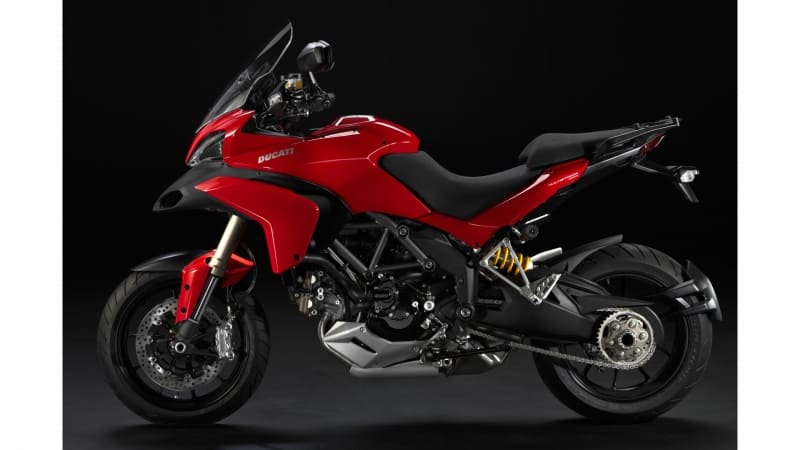 Ducati Multistrada 1200 moto rouge