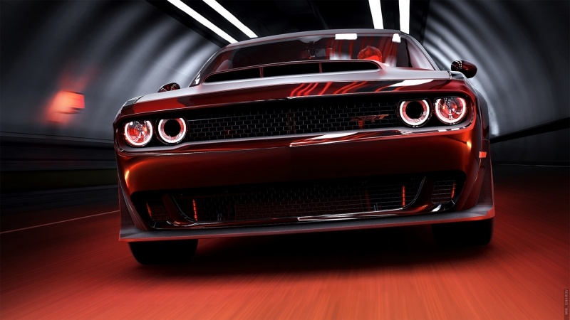 Fond d'écran HD voiture américaine Dodge Challenger SRT DEMON image wallpaper PC Windows desktop bureau