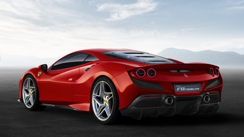 fond d'écran HD automobile sport luxe Ferrari F8 Tributo rouge image photo wallpaper