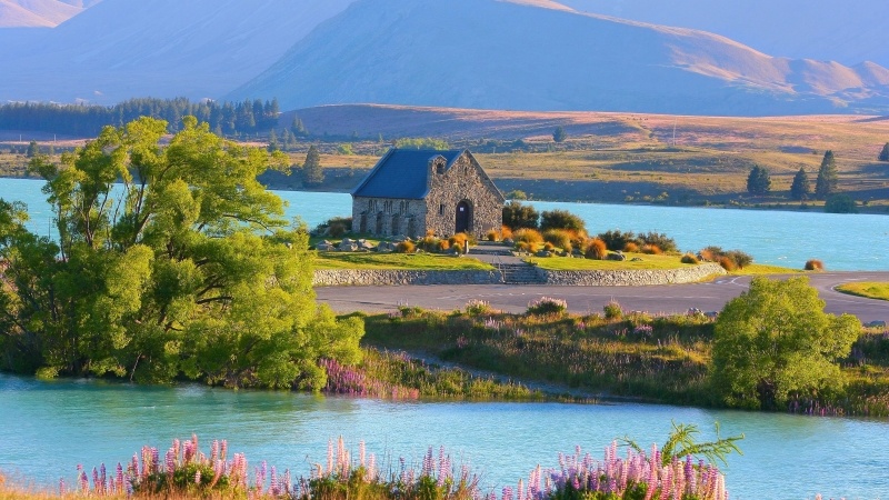 Photo lac Tekapo Nouvelle Zélande