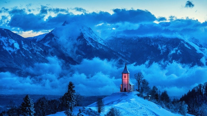 photo paysage hiver Slovénie