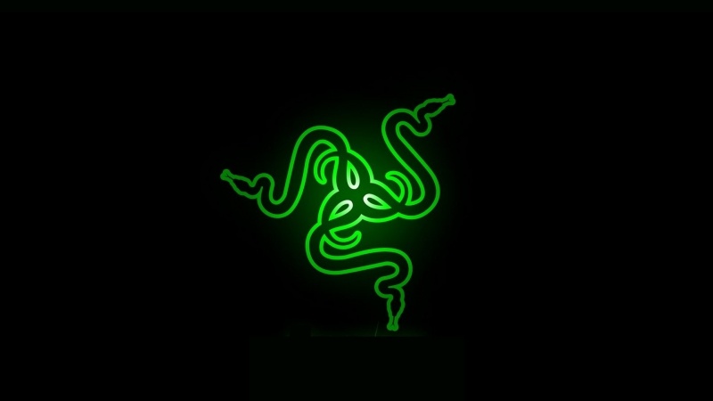 Logo Razer vert jeux PC gaming Image fond ecran hd logo Razer périphériques PC souris clavier casque gamer picture wallpaper