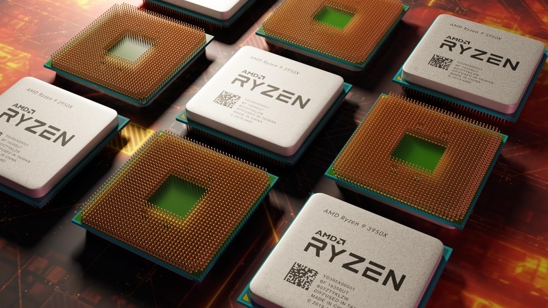 Fond écran HD informatique computer AMD CPU Ryzen 3950X picture image wallpaper PC processeur télécharger gratuit