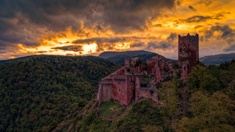 Château St Ulrich Ribeauvillé Alsace France