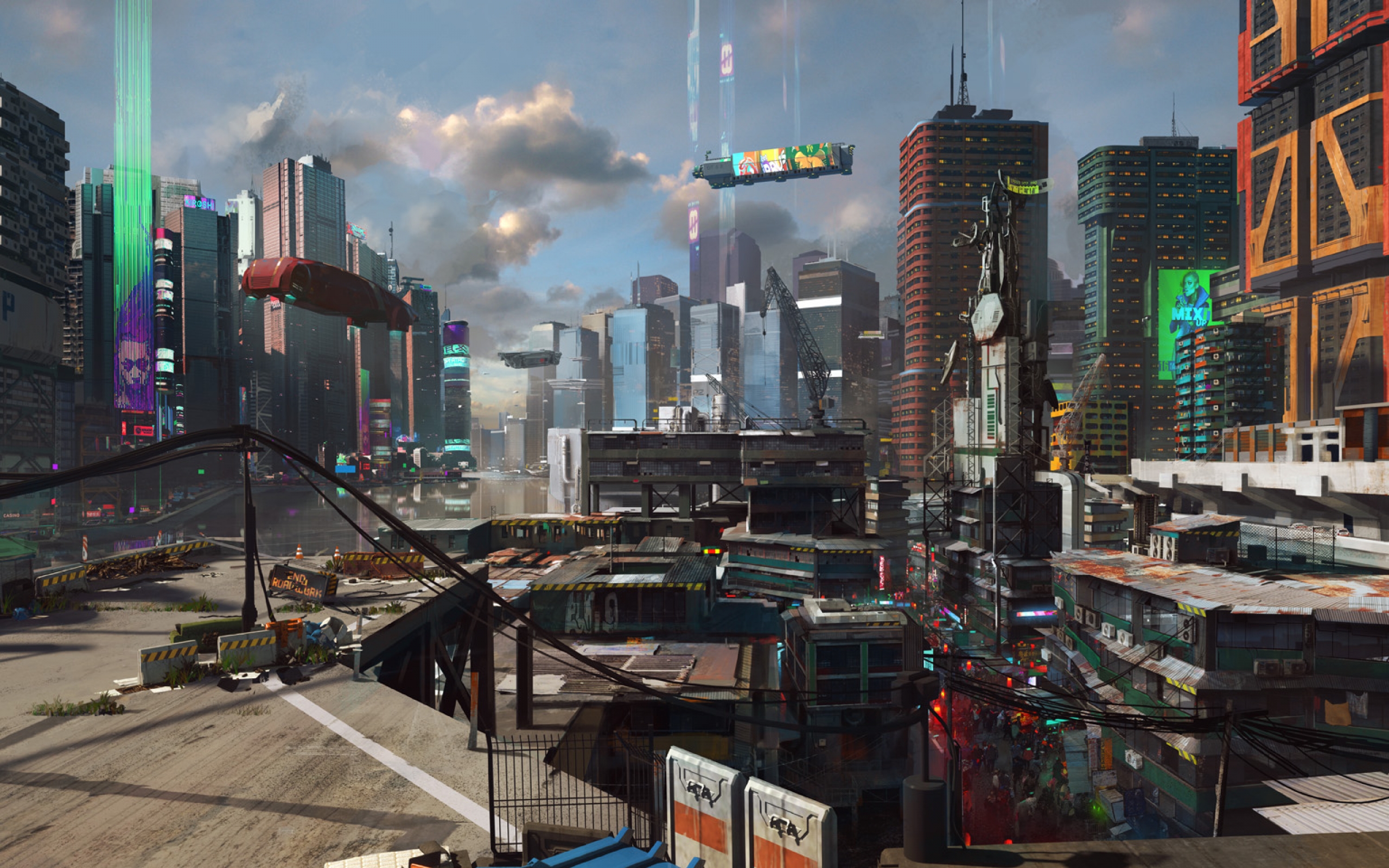 Cyberpunk отзывы. Cyberpunk 2077 здания. Мусорка в Найт Сити киберпанк. Свалка Найт Сити.