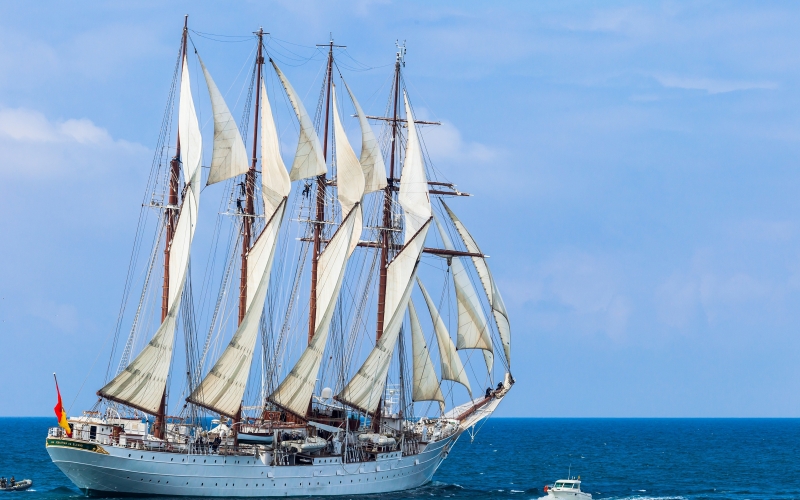 Bateau voilier Juan Sebastian de Elcano espagnol