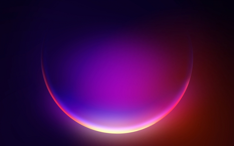 Fond d'écran HD Windows 11 theme orbe lumière sphère informatique PC wallpaper