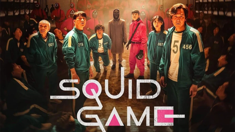 Fond d'écran HD Squid Game série TV coréenne Korea personnages wallpaper background