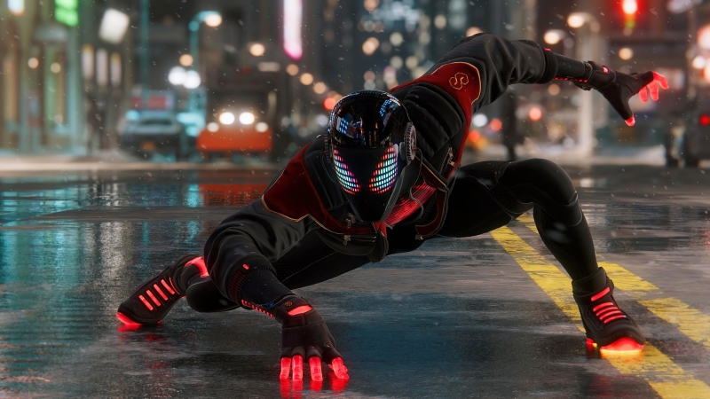 Fond écran HD HR Spiderman Miles Morales Console Playstation jeu video HD wallpaper