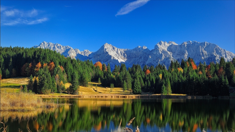 paysage de montagne début d'automne