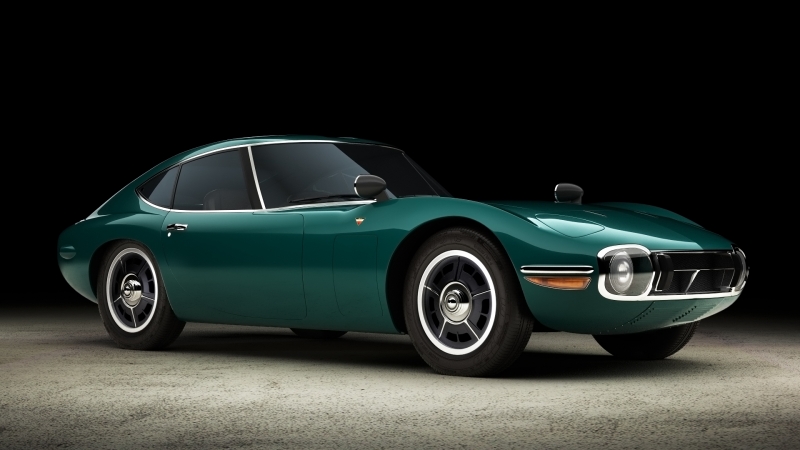 Voiture sport Toyota 2000 GT 1967 - 1970 couleur verte photo