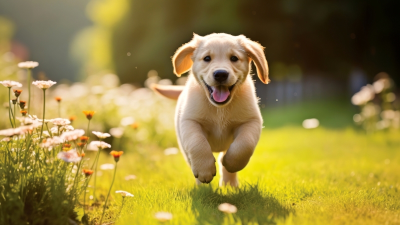 Chiot golden retriever