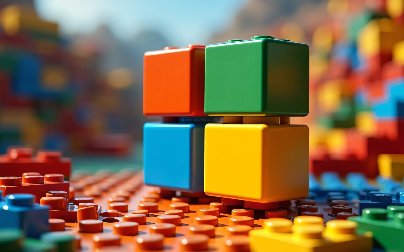 Fonds d'écran Lego logo Windows pour smartphone et PC